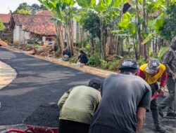 Akses Utama Warga Lodaya Mulai Diaspal, Mobilitas Petani dan Pengendara Dipastikan Lebih Lancar.