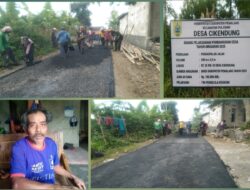 Akses Satu Windu Rusak Akhirnya Mulus, Warga Cikendung Sambut Gembira Pengaspalan Jalan