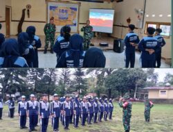 Tumbuhkan Jiwa Kepemimpinan, Babinsa Koramil Moga Gembleng Siswa SMPN 1 Bantarbolang