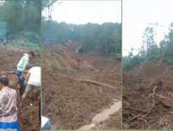 Longsor Terjang Desa Bongas Pemalang, Dua Warga Hilang Tertimbun, Satu Hektar Sawah Siap Panen Lenyap