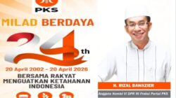 Milad ke-24 PKS: Rizal Bawazier Serukan Politik Pengabdian dan Solusi Nyata untuk Rakyat