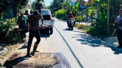 Guna Kenyamanan Pengguna Jalan, UPJI VIII Tambal Lubang di Ruas Ambowetan–Tumbal