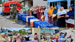 Bawa Angin Segar di Tengah Kemarau, Kodim 0711/Pemalang Pasok Air Bersih ke Desa Pagenteran